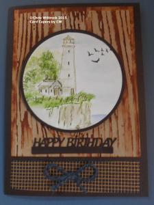 Watercolor Lighthouse Card